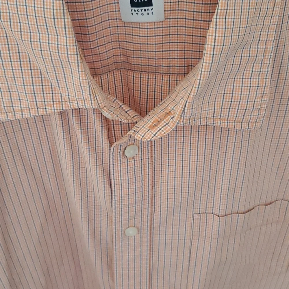 GAP factory plaid short sleeve shirt - Picture 3 of 8
